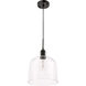 Codorus 1 Light 10 inch Black Pendant Ceiling Light