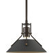 Henry 1 Light 9.2 inch White and Natural Iron Mini Pendant Ceiling Light