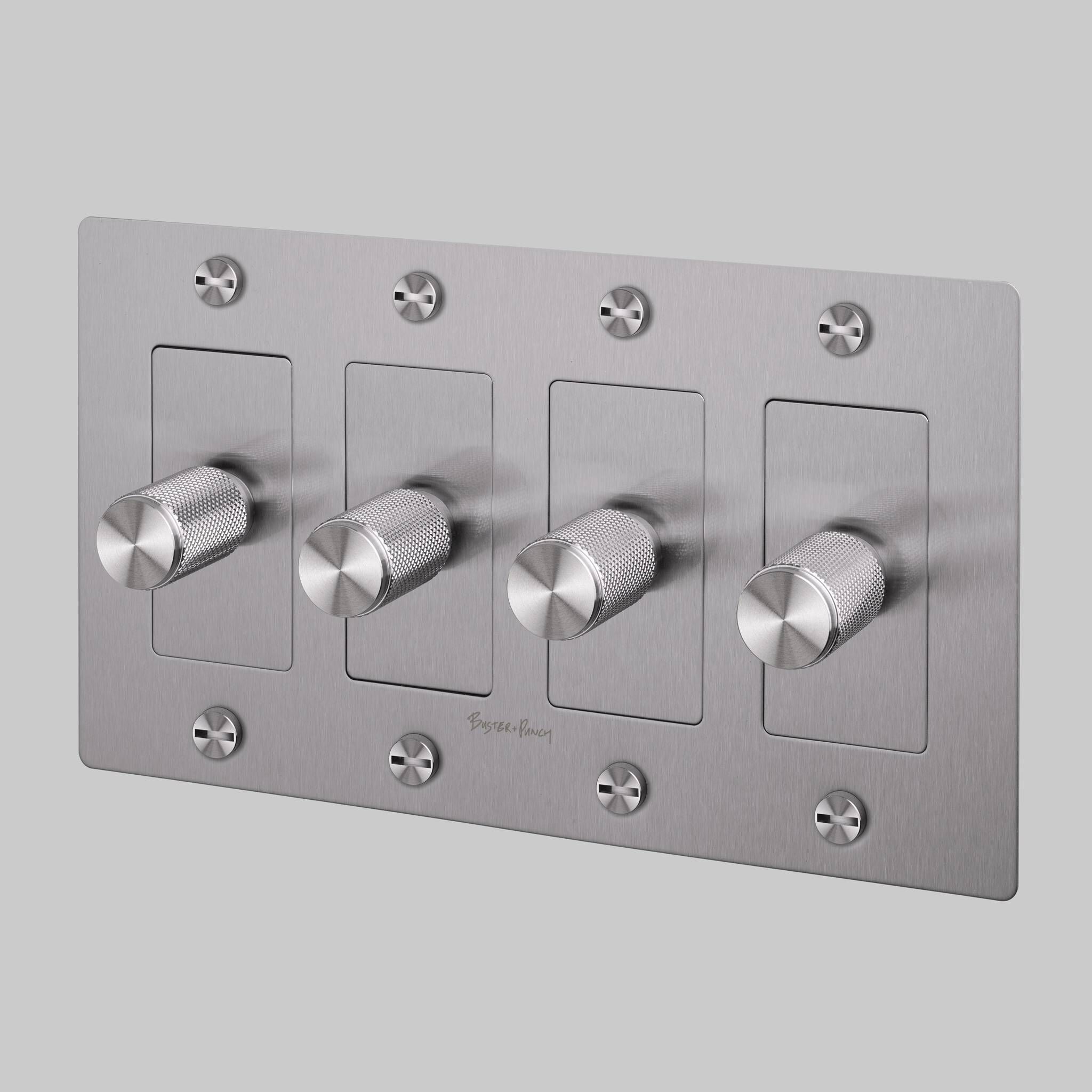 4G 100-120 Steel Dimmer Switch, LED