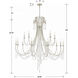 Arcadia 15 Light 46 inch Antique Silver Chandelier Ceiling Light