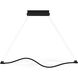 Saratoga 38 inch Matte Black Island Light Ceiling Light