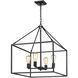 Wesson 21 inch 60.00 watt Matte Black Chandelier Ceiling Light