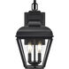 Edenton 2 Light 17.75 inch Matte Black Outdoor Wall Sconce