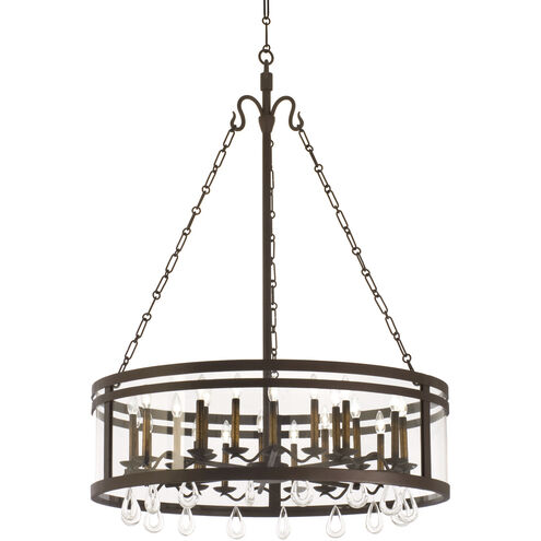 Morris 24 Light 42 inch Bronze Chandelier Ceiling Light in Without Glass