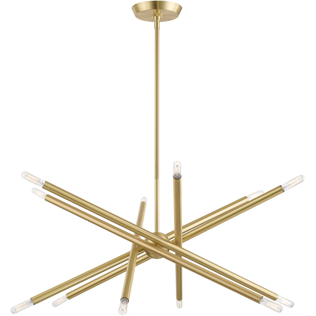 Soho 12 Light 28 inch Satin Brass Chandelier Ceiling Light
