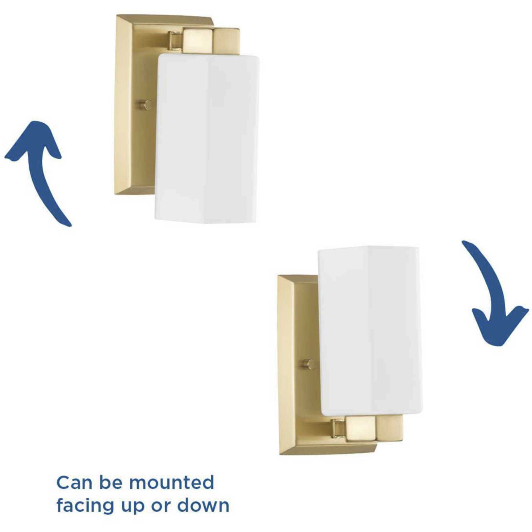 Estrada 1 Light 4.5 inch Brushed Gold Bathroom Vanity Light Wall Light