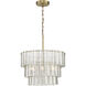 Museo 12 Light 30 inch Satin Brass Pendant Ceiling Light 