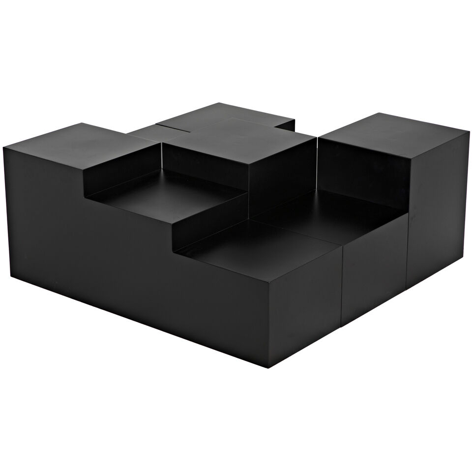 Stein 48 X 48 inch Matte Black Coffee Table
