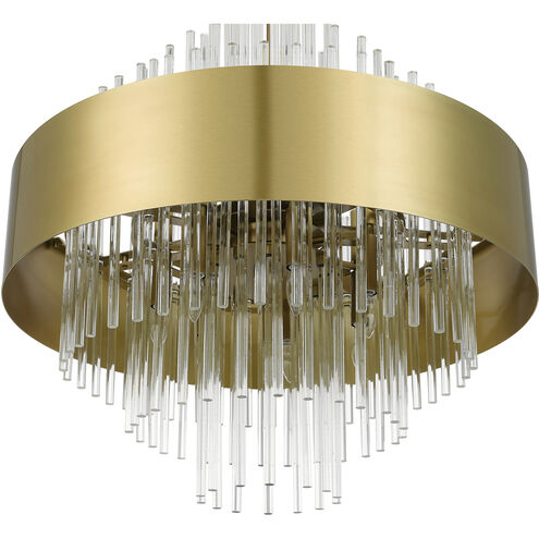 Orenburg 14 Light 35 inch Natural Brass Large Pendant Chandelier Ceiling Light