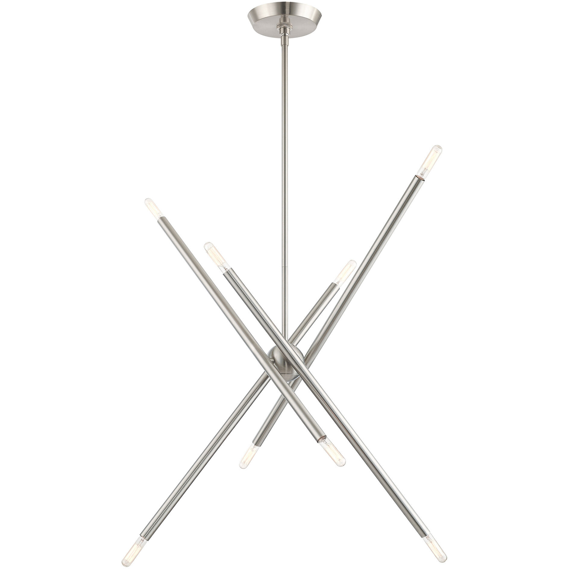 Soho 8 Light 12 inch Brushed Nickel Chandelier Ceiling Light
