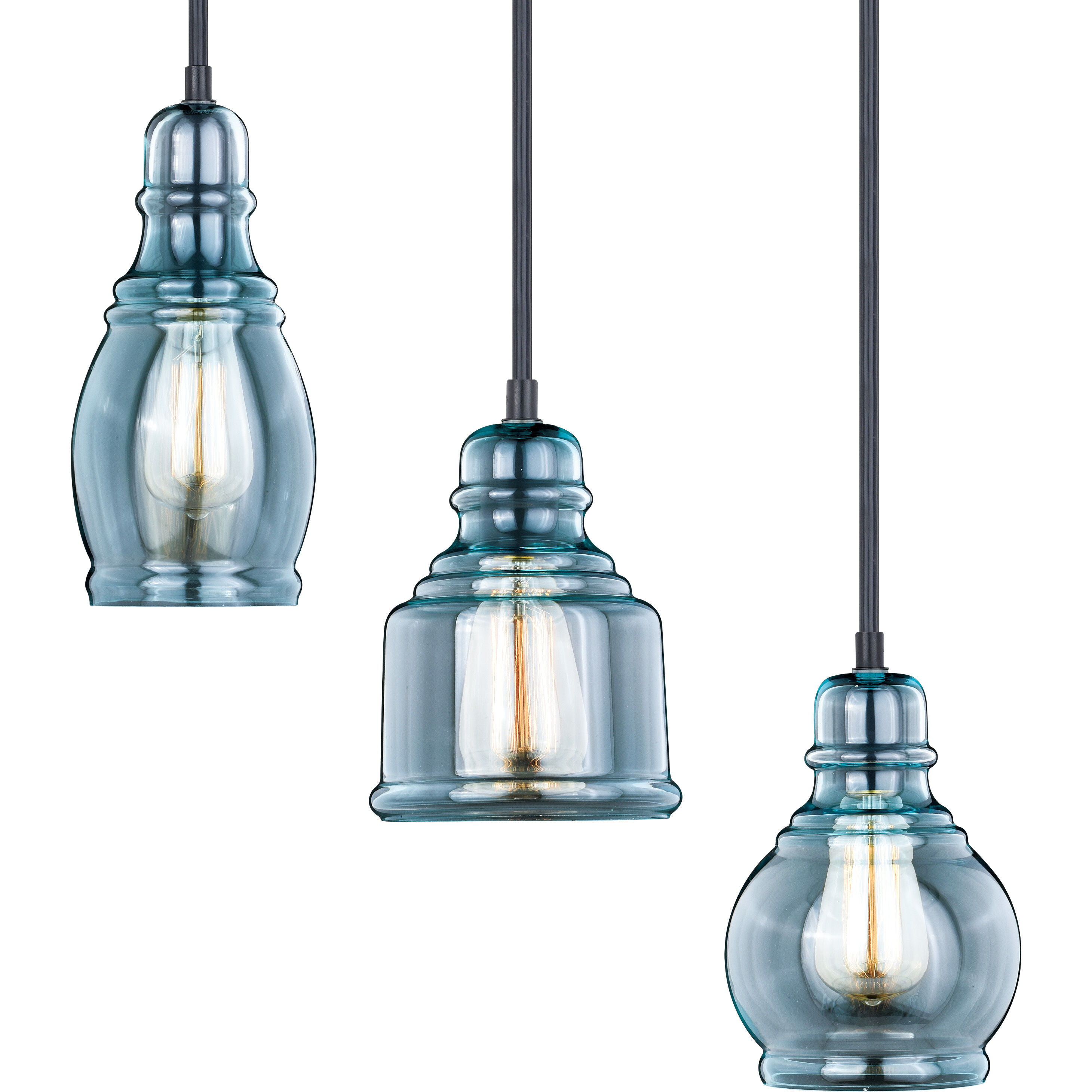 Millie LED 17.5 inch Satin Nickel and Oil Rubbed Bronze Mini Pendant Ceiling Light