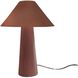 Portable 21.5 inch 60.00 watt Canyon Clay and Brushed Brass Portable Lamp Portable Light