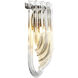 Greco 1 Light 7.09 inch Nickel and Clear Glass Wall Lamp Wall Light
