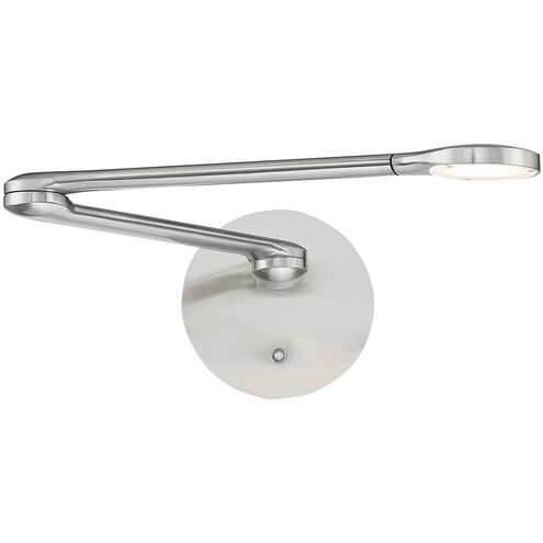 Reflex 1 inch 8 watt Brushed Nickel Headboard Light Wall Light