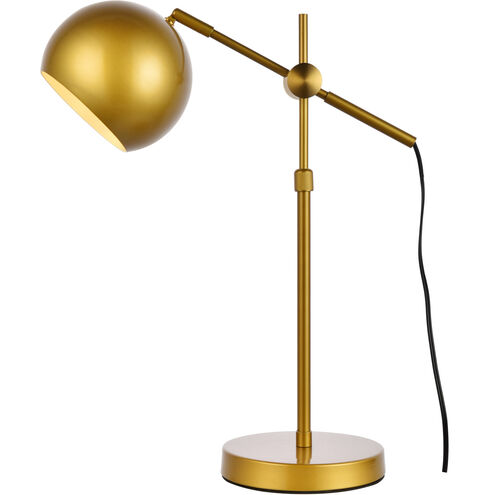 Forrester 17.1 inch 40 watt Brass Table Lamp Portable Light