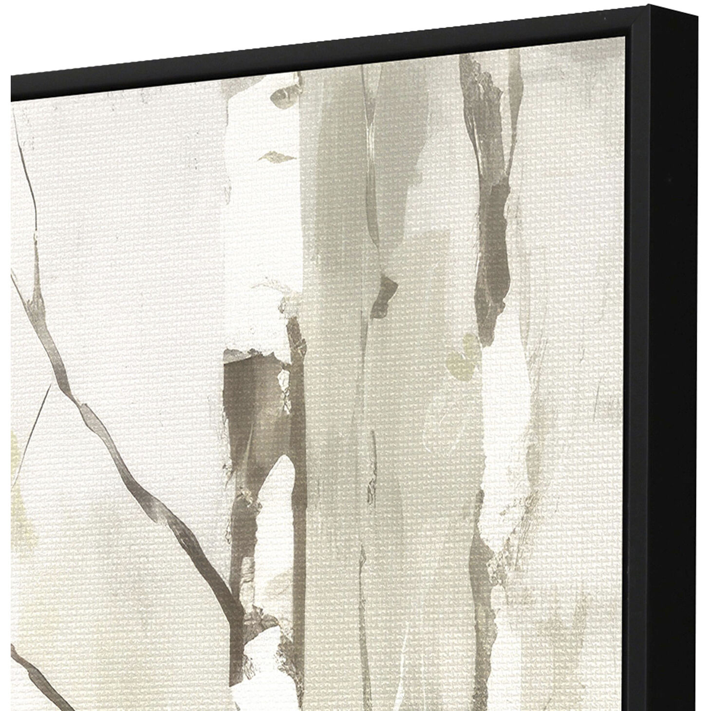 Birch Silhouette Beige and Brown and Green and Neutral Canvas, Propac