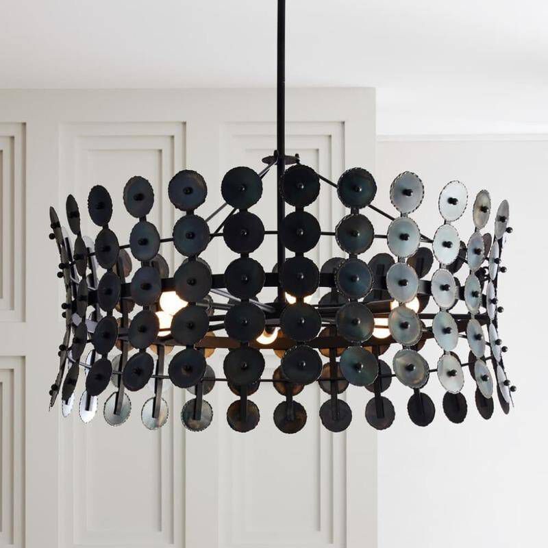 Imperia 6 Light 36 inch Burnt Iron Chandelier Ceiling Light