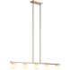 Lindy 5 Light 40 inch Champagne Gold Pendant Ceiling Light