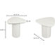 Eden 18.75 X 18.75 inch White Accent Table