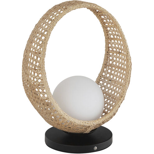 Lanai 16 inch 5 watt Black Table Lamp Portable Light