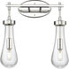 Downtown Urban Owego 2 Light 15.5 inch Polished Nickel Bath Vanity Light Wall Light in Clear