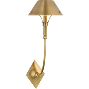 Thomas O'Brien Turlington LED 8.75 inch Hand-Rubbed Antique Brass Sconce Wall Light, Large