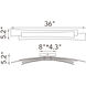 Candora LED 36 inch Black Vanity Light Wall Light