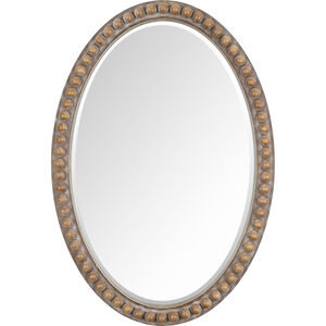 Zohra 31.5 X 21.63 inch Light Grey Mirror, Oval