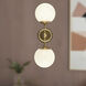 Alora Mood Fiore Wall/Vanity Light Wall Light in Brushed Gold