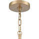 Julian 1 Light 14 inch Brushed Gold Pendant Ceiling Light