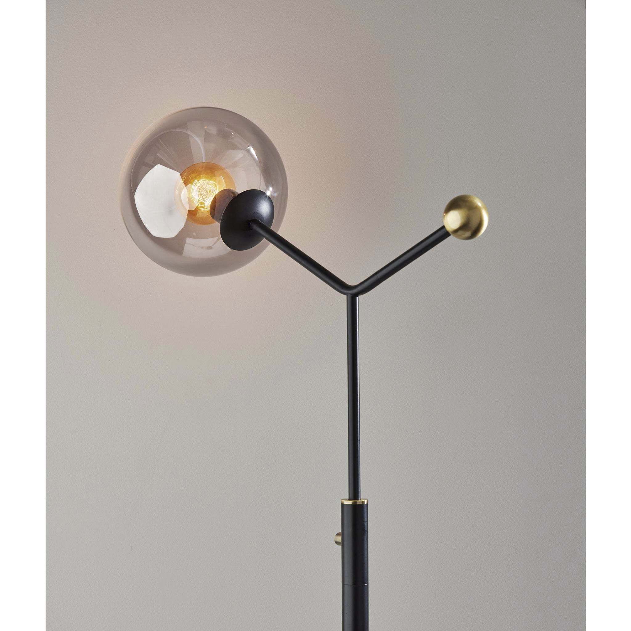 Dusk 62 inch 40.00 watt Black Floor Lamp Portable Light