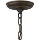 Heritage Bingham LED 8 inch Sienna Outdoor Hanging Lantern