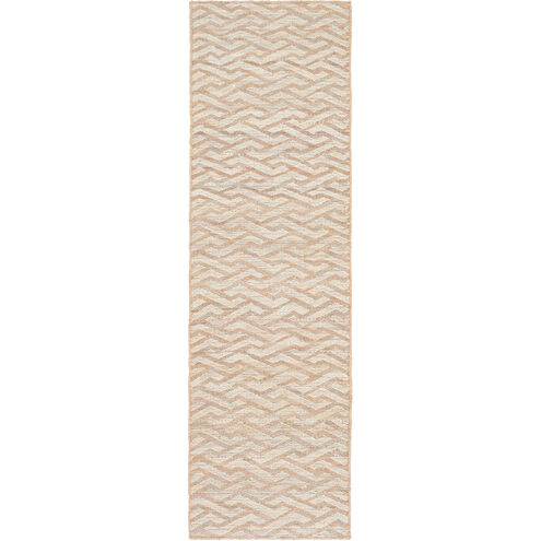 Sparrow 96 X 30 inch Brown and Neutral Runner, Jute and Cotton