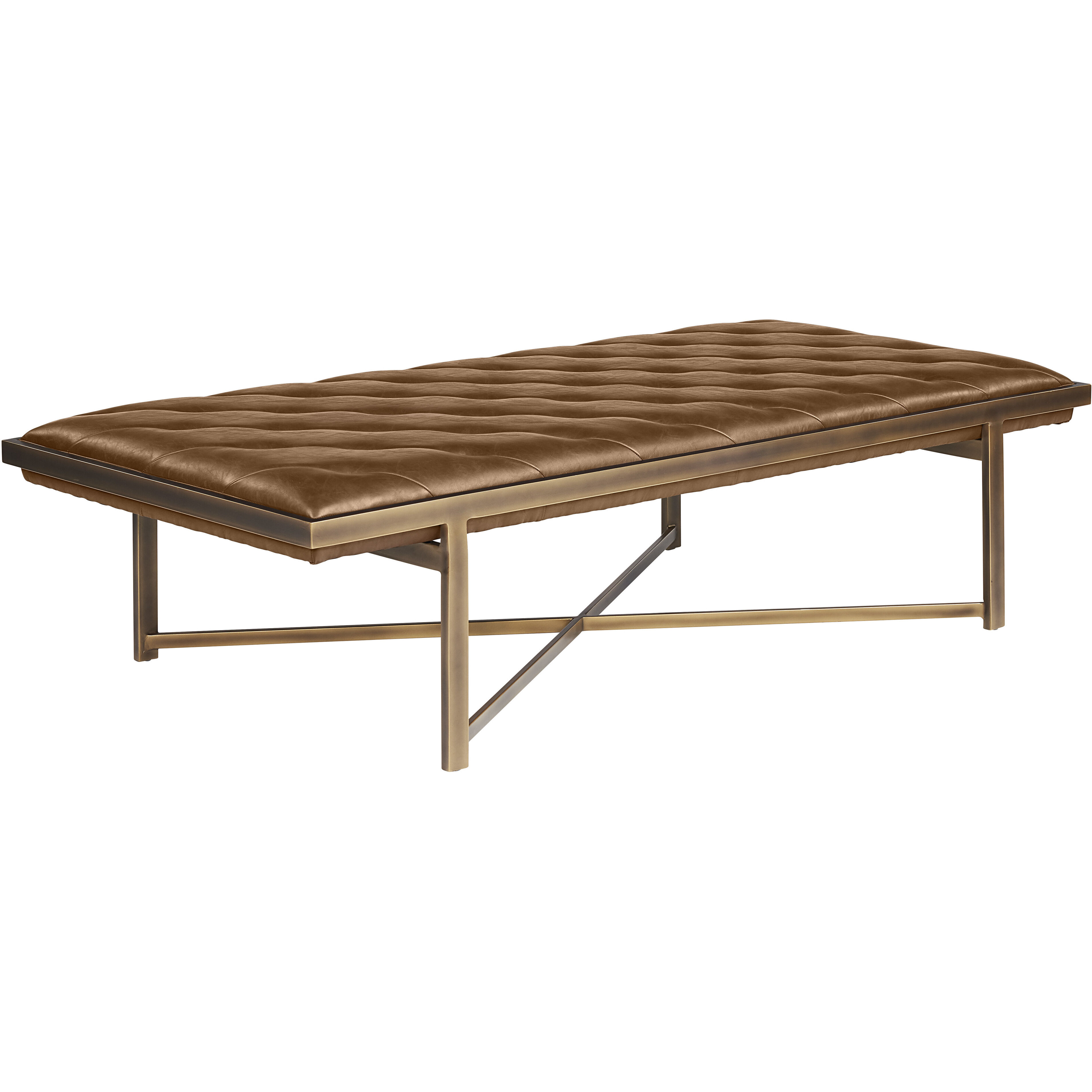 Kayla Vintage Cognac Bench
