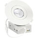 Slim Gimbal LED 5.25 inch White Flush Mount Ceiling Light