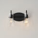 Ava 2 Light 13.5 inch Black Bath Vanity Wall Light