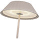 Pela 14.13 inch 3 watt Moonstone Gray Table Lamp Portable Light