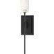 Echo 1 Light 3 inch Black ADA Sconce Wall Light