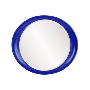 Ellipse 39 X 35 inch Glossy Royal Blue Wall Mirror