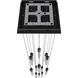 Boa LED 20 inch Black Multi Port Pendant Ceiling Light