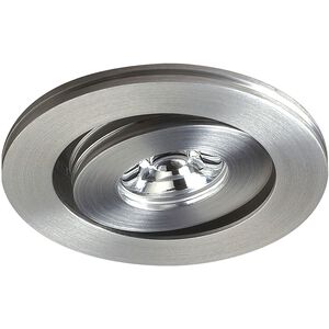 Saucer LED 2.3 inch Brushed Aluminum Under Cabinet - Utility