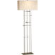 Cavaletti 65.2 inch 100 watt Dark Smoke Floor Lamp Portable Light in Flax
