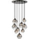 Neveh 9 Light 24 inch Gun Metal Pan Pendant Ceiling Light
