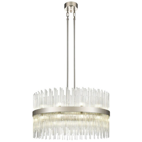 Citadel 22 Light 31.5 inch Polished Nickel Drum Chandelier Ceiling Light