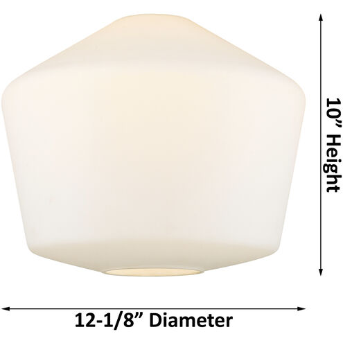 Ballston Cindyrella 1 Light 12 inch Brushed Satin Nickel Mini Pendant Ceiling Light in Incandescent, Matte White Glass