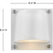Coastal Elements Scout LED 7 inch Satin White with Stainless Steel Outdoor Wall Mount Lantern