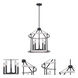 Joelle 5 Light 18.5 inch Matte Black/Brushed Grey Chandelier Ceiling Light