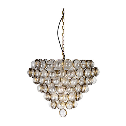 Bouquet 8 Light 31 inch Aged Brass Chandelier Ceiling Light, Flambeau