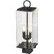 Sana 2 Light 20 inch Black Outdoor Post Mount Fixture