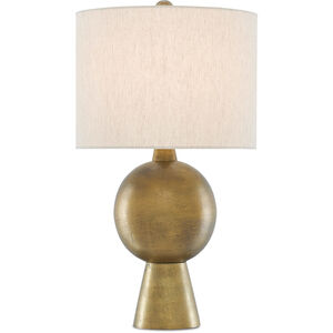 Rami 27 inch 150.00 watt Antique Brass Table Lamp Portable Light
